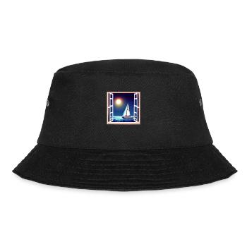 Segeln Segelsport Segler Segelschiff Segelboot - Bucket Hat - Schwarz - Vorne - Lela (165cm)