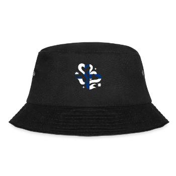 Finlande Drapeau Suomi Drapeau finlandais utilisé Look - Bob - noir - Devant - Lela (165cm)