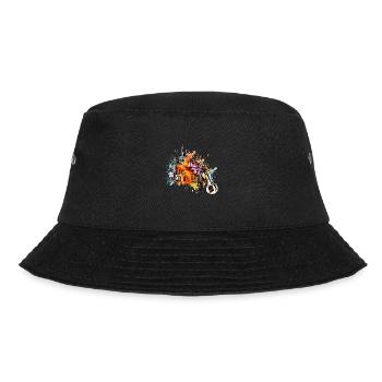 New Orleans ist eine geschäftige Stadt - Bucket Hat - Schwarz - Vorne - Lela (165cm)