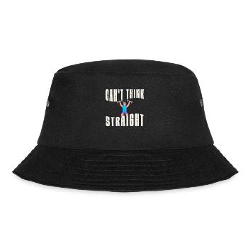 Can't Think Straight Gym - Bucket Hat - black - Front - Lela (165cm)