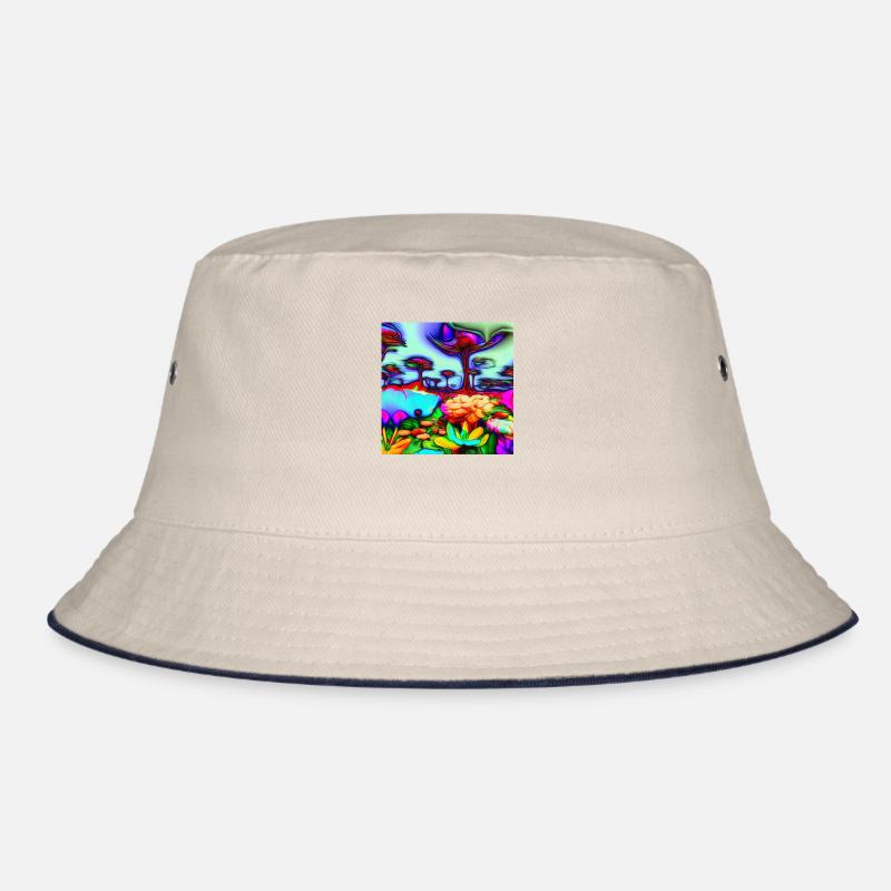 A psychedelic Garden Bucket Hat