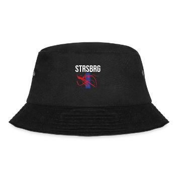 STRSBRG Strasbourg Strassburg Souvenir STRSBRG - Bucket Hat - Schwarz - Vorne - Lela (165cm)