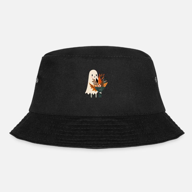 Fantôme avec bouquet de fleurs - Bob - noir