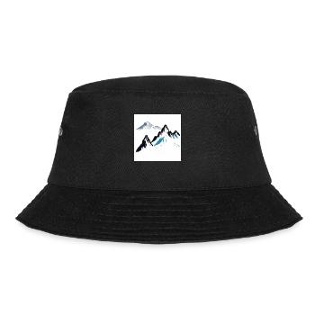 Berge - Bucket Hat - Schwarz - Vorne - Lela (165cm)