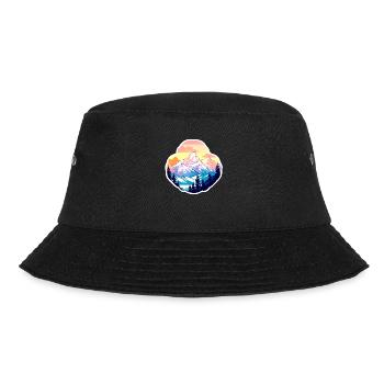 Hiking Mountains Alps - Bucket Hat - black - Front - Lela (165cm)