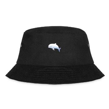 Belugawal-Karikatur Kawaii Bunte Illustration - Bucket Hat - Schwarz - Vorne - Lela (165cm)