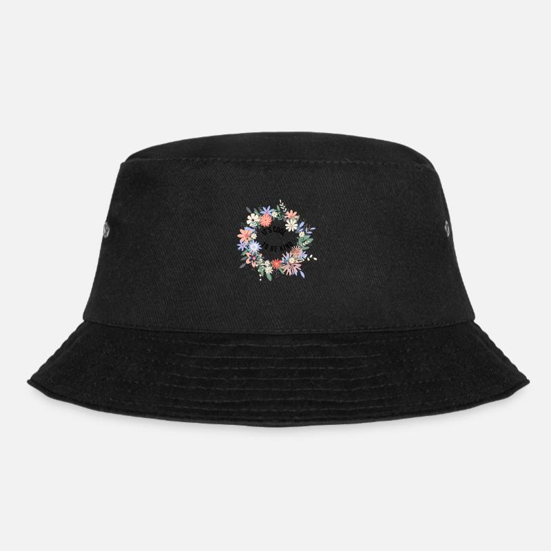Be Nice T-shirt - Bucket Hat - Schwarz