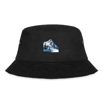 It's finally winter - Bucket Hat - black - Front - Lela (165cm)