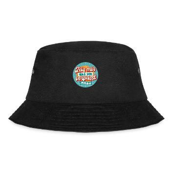 Zeig mir was ich verpasst habe - Bucket Hat - Schwarz - Vorne - Lela (165cm)