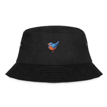 Bunte Vogelkarikatur Kawaii Bunte Illustration - Bucket Hat - Schwarz - Vorne - Lela (165cm)