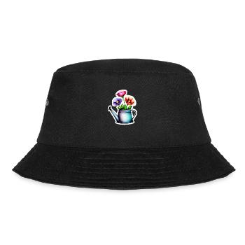 Flower Gardener Gift Flowers Garden Hobby Gardener - Bucket Hat - black - Front - Lela (165cm)