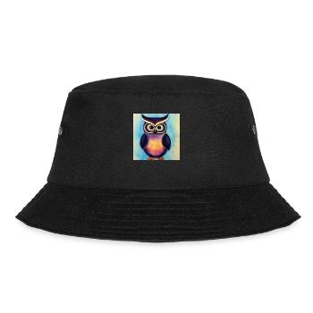 Eule - Bucket Hat - Schwarz - Vorne - Lela (165cm)