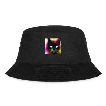 Creepy Cat - Bucket Hat - Schwarz - Vorne - Lela (165cm)