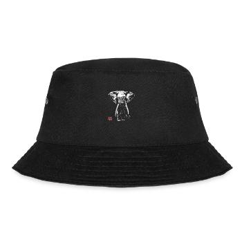 elephant in dark - Bucket Hat - black - Front - Lela (165cm)