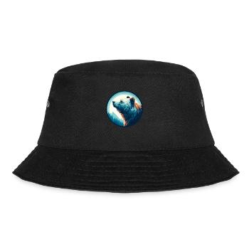 Polygon bear polar bear in polygon geometric style - Bucket Hat - black - Front - Lela (165cm)