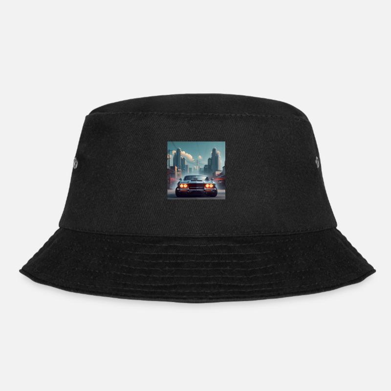 MuscelCar I - Bucket Hat - Schwarz