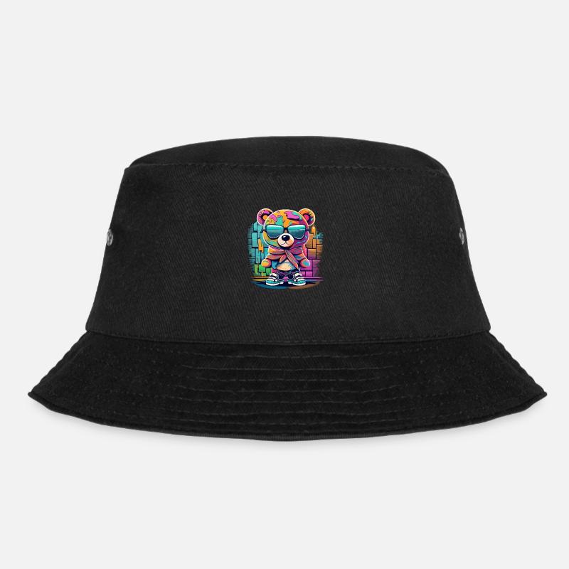 Ours en peluche Grafitti - Bob - noir