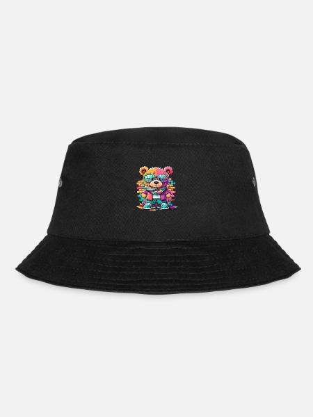 Ours en peluche Grafitti - Bob - noir