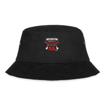 So sieht ein gutaussehender 55-jähriger Mann aus - Bucket Hat - Schwarz - Vorne - Lela (165cm)
