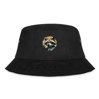 Künstler Waschbär - Bucket Hat - Schwarz - Vorne - Lela (165cm)
