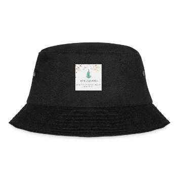 Frohe Weihnachten - Bucket Hat - Schwarz - Vorne - Lela (165cm)
