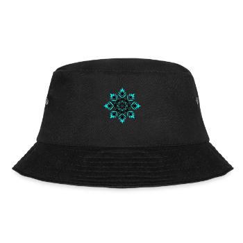 Schneeflocke Icon Winter - Bucket Hat - Schwarz - Vorne - Lela (165cm)