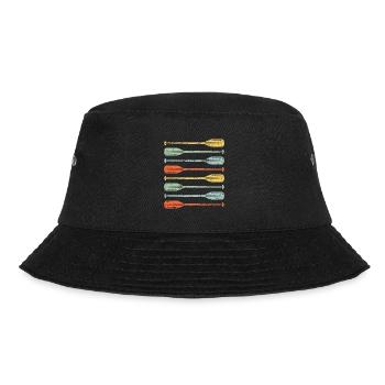 Retro Vintage Rafting | Adventure Rafting - Bucket Hat - black - Front - Lela (165cm)