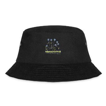 Flowers - Bucket Hat - black - Front - Lela (165cm)
