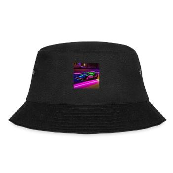 Neon Racer - Bucket Hat - black - Front - Lela (165cm)