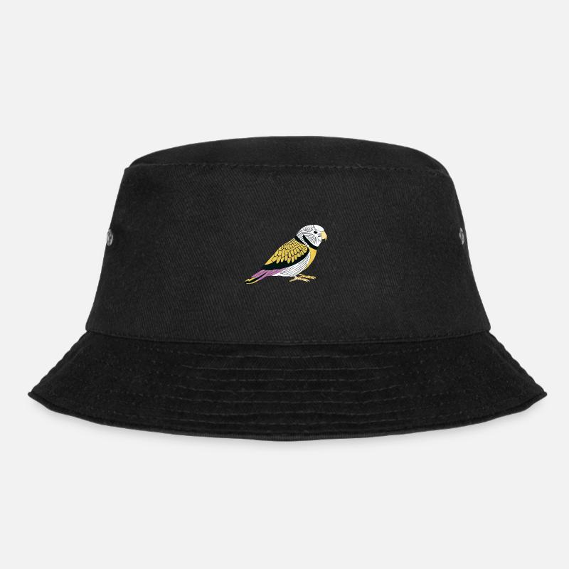 Wellensittich Vogel Vogelbesitzer Nymphensittich - Bucket Hat - Schwarz