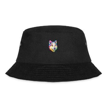 Labrador Husky Hunderasse Cartoon Kawaii Illustrati - Bucket Hat - Schwarz - Vorne - Lela (165cm)