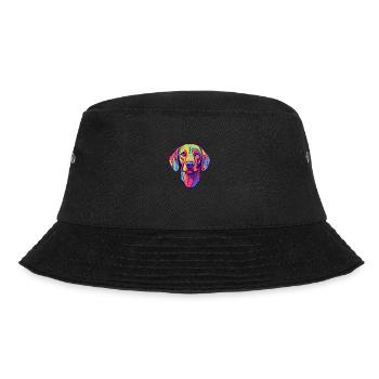 Schweizer Laufhund Hunderasse Cartoon Kawaii Illust - Bucket Hat - Schwarz - Vorne - Lela (165cm)