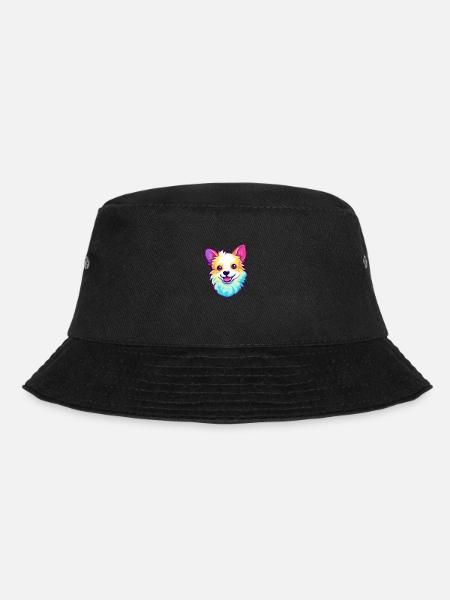 Spielzeug Deutscher Spitz Hunderasse Karikatur Kawaii Illustra - Bucket Hat - Schwarz