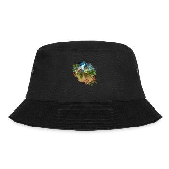 Bunter Vogel - Bucket Hat - Schwarz - Vorne - Lela (165cm)