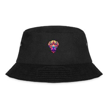 Belgische Dogge Hunderasse Cartoon Kawaii Illustrat - Bucket Hat - Schwarz - Vorne - Lela (165cm)