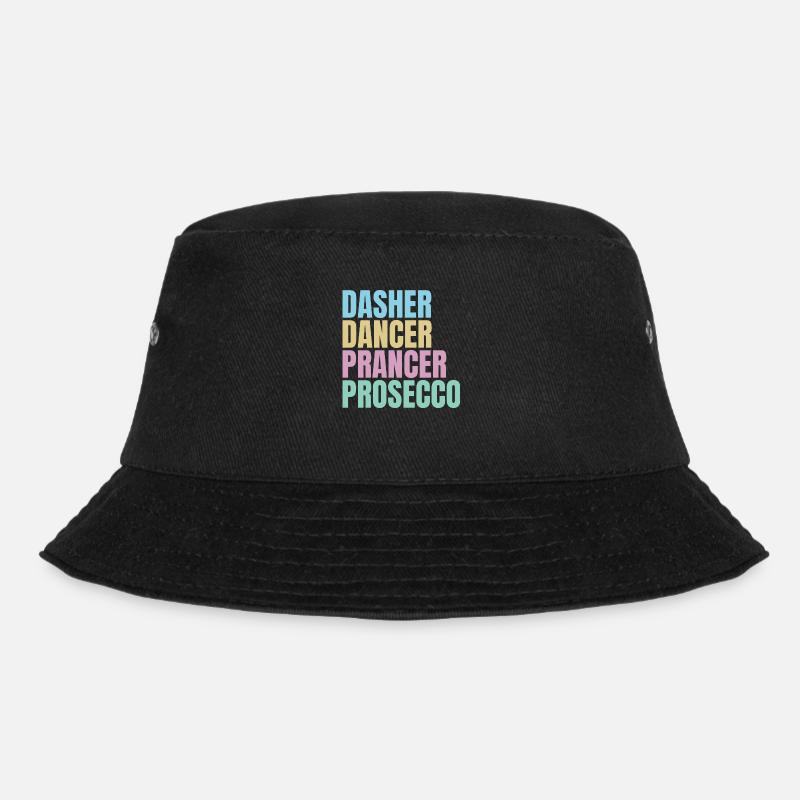 Funny Christmas Prosecco - Bucket Hat - black