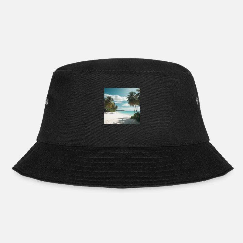 Traumstrand - Bucket Hat - Schwarz