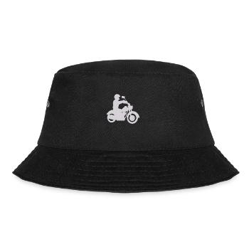 Motorcyclist Motorcycle Motorcross Motorcycle Fan - Bucket Hat - black - Front - Lela (165cm)