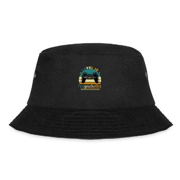 Level 12 Freigeschaltete Geschenkidee 12 Jahre - Bucket Hat - Schwarz - Vorne - Lela (165cm)