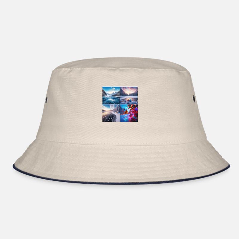 Weihnachten am See Bucket Hat