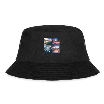 Christmas at the lake - Bucket Hat - black - Front - Lela (165cm)