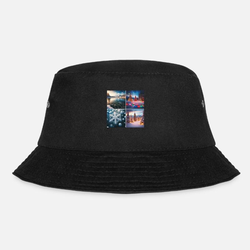 Weihnachten am See - Bucket Hat - Schwarz