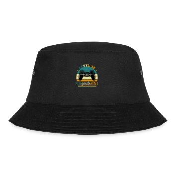 Level 32 Freigeschaltete Geschenkidee 32 Jahre - Bucket Hat - Schwarz - Vorne - Lela (165cm)