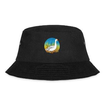 Gans - Bucket Hat - Schwarz - Vorne - Lela (165cm)