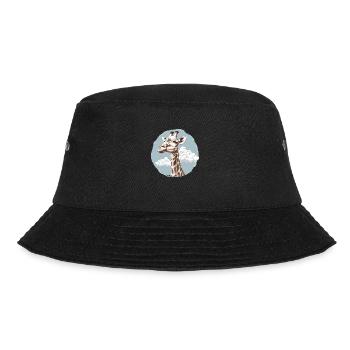 Giraffe im Himmel - Bucket Hat - Schwarz - Vorne - Lela (165cm)