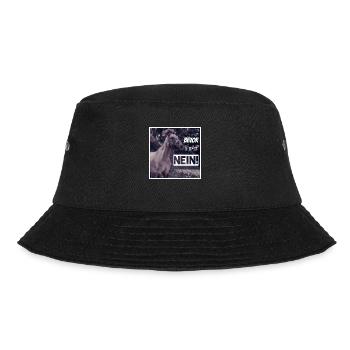 Spirit Motto Nein - Bucket Hat - Schwarz - Vorne - Lela (165cm)