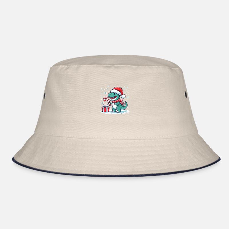 Weihnachtlicher T-Rex Bucket Hat