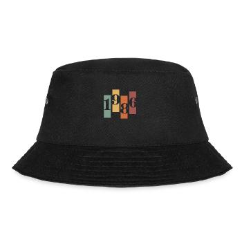 1986 Vintage Retro - Bucket Hat - Schwarz - Vorne - Lela (165cm)