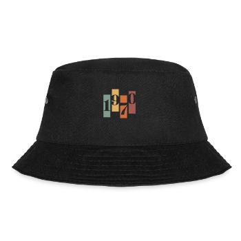 1970er Vintage Retro Möbel - Bucket Hat - Schwarz - Vorne - Lela (165cm)