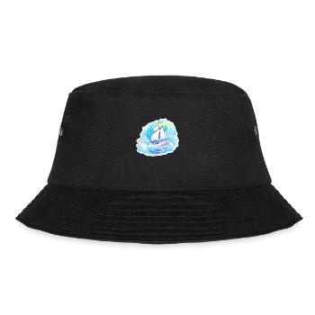 Sailboat - illustration - Bucket Hat - black - Front - Lela (165cm)